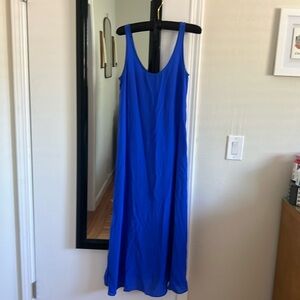 J Crew Blue Silk Dreaa